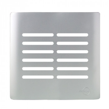 Placa p/ 12 Interruptores ( especial) 4x4 - Novara Prata Placa p/ 12 Interruptores ( especial) 4x4 - Novara Prata